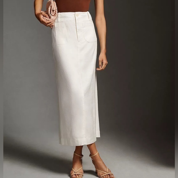 Anthropologie The Colette Maxi Skirt by Maeve: Linen Edition